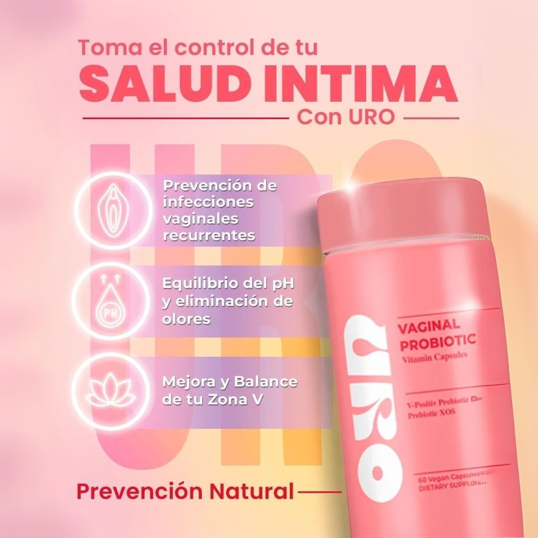 URO™ Probiótico Vaginal + Vitamina E Vital Herb x 60 + 30 cápsulas 🌸✨
