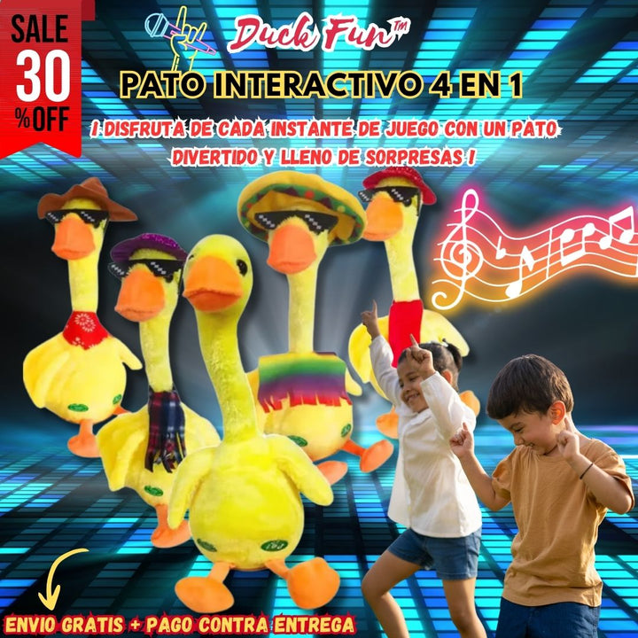 Pato Interactivo 4 en 1 - Duck Fun™ 🐥🎶