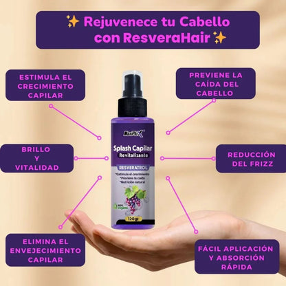 Combo Restaurador Capilar: Shampoo Cubre Canas 200 ml + Pigmento +Splash Resveratrol 🎨🧴