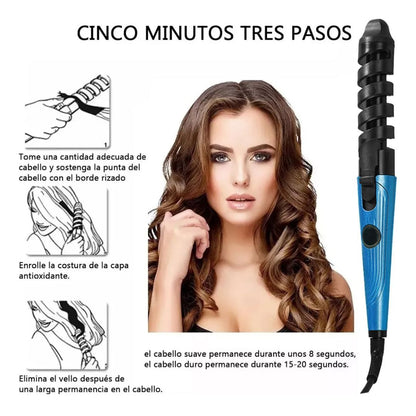 Combo Profesional Alisado y Rizos – Plancha + Rizador + Peinilla Secadora 🔥💇‍♀️