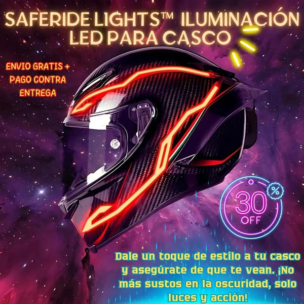 Iluminación LED para Casco - SafeRide Lights™ 💡🛵