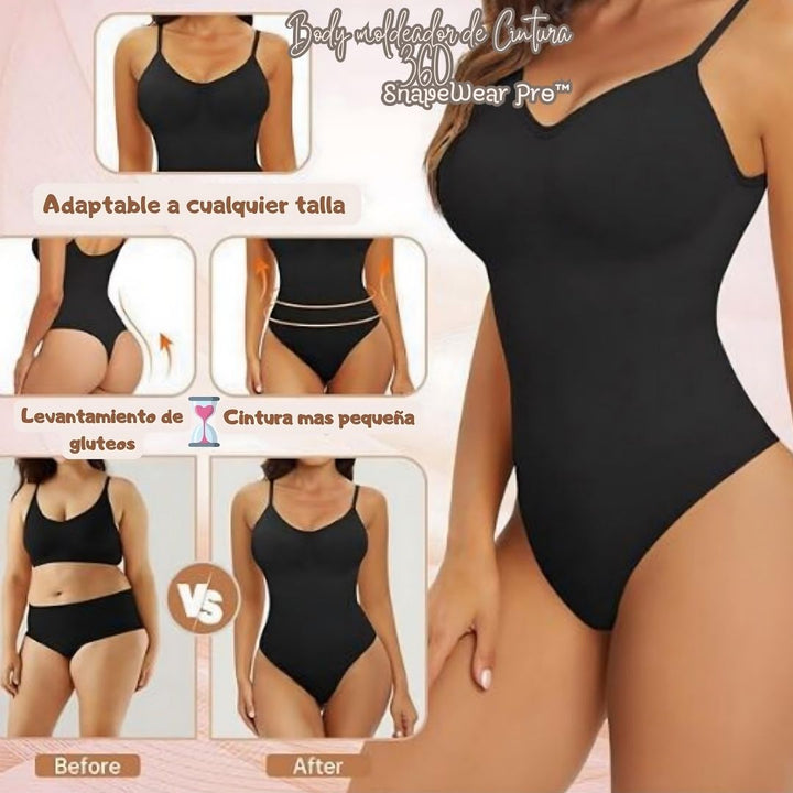 Body Moldeador de Cintura 360° - ShapeWear Pro™ 👗✨