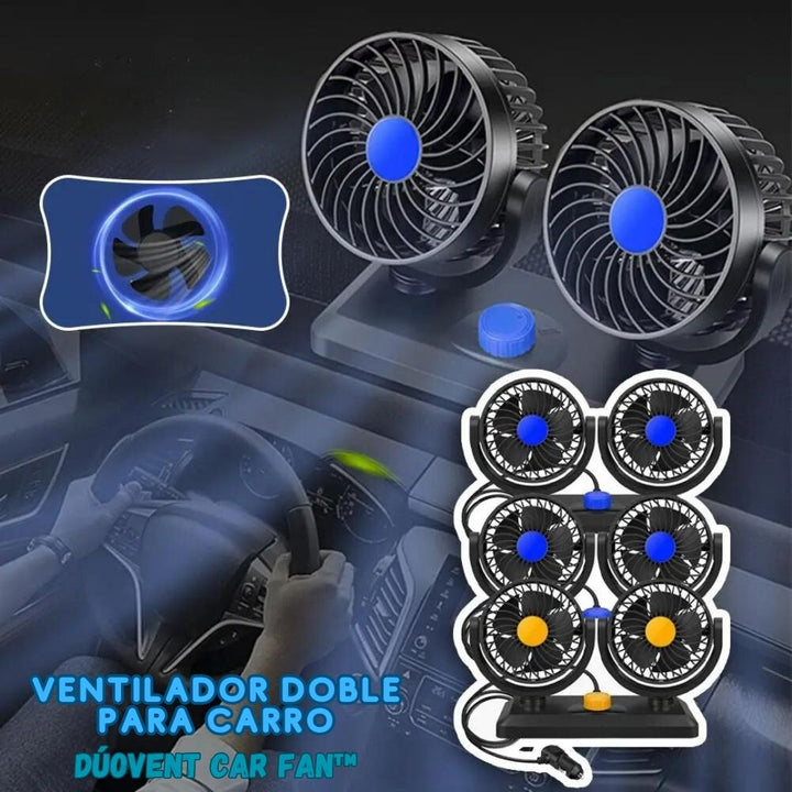 Ventilador doble para carro DúoVent Car Fan™ 🚗💨