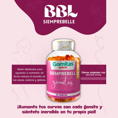 Gomitas Naturales de Aguaje – Bienestar Femenino x 60 unidades 🍑🌿