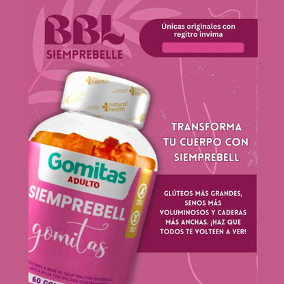 Gomitas Naturales de Aguaje – Bienestar Femenino x 60 unidades 🍑🌿