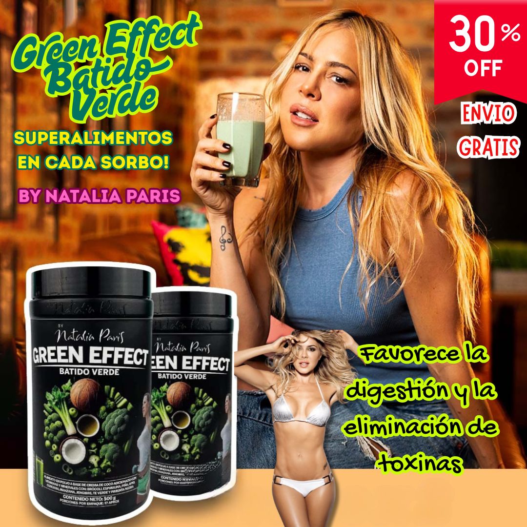 🌿 Green Effect Batido Verde – Superalimentos en cada sorbo! 🍃🥥