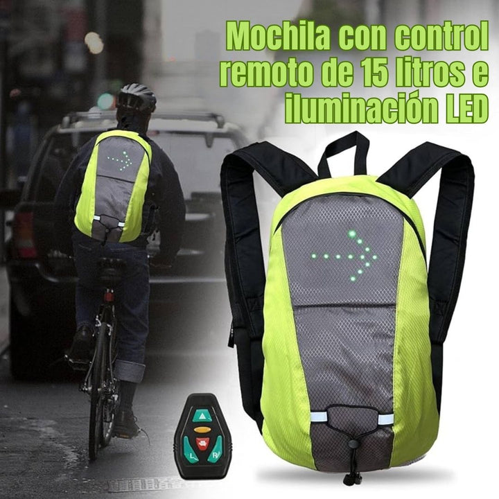 Morral Reflectivo con Direccionales LED - SafeRide Pro™ 🚲✨