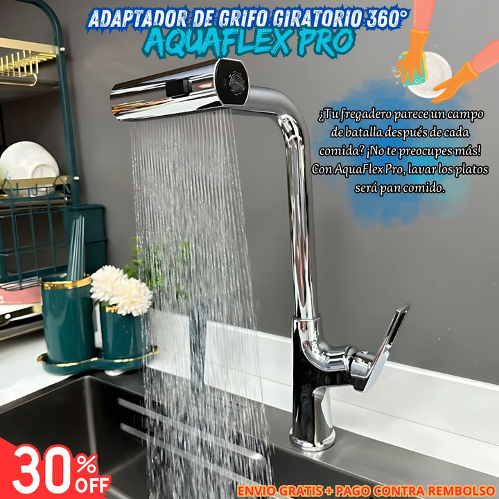 Adaptador de Grifo Giratorio 360 AquaFlex Pro™ 🚿💧