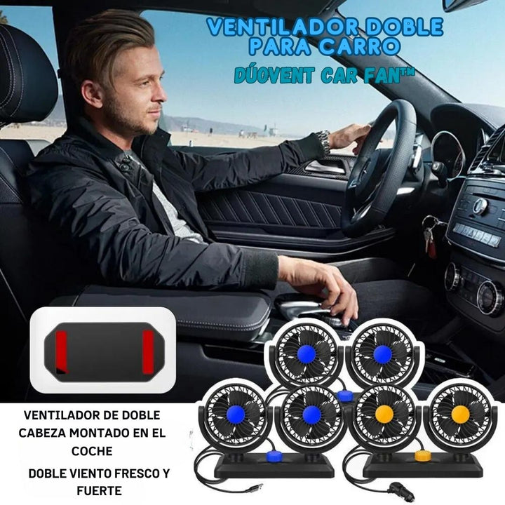 Ventilador doble para carro DúoVent Car Fan™ 🚗💨