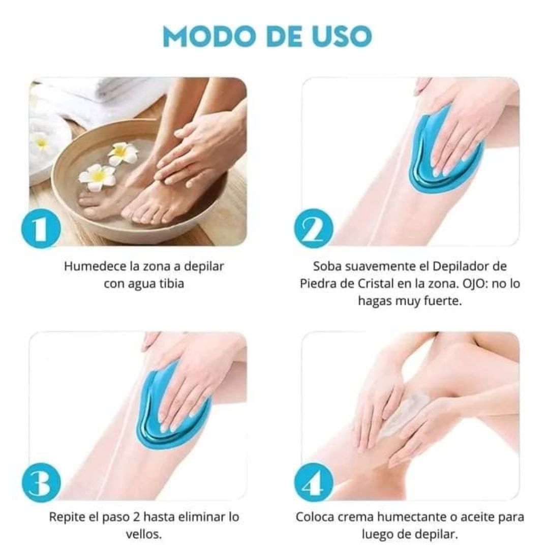 Depiladora Portátil CristalTouch™ – ¡Piel Suave en Segundos! 💖✨