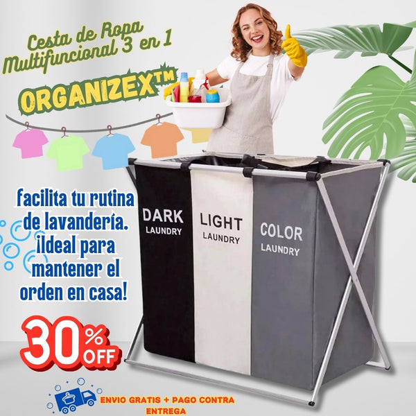 Cesta de Ropa Multifuncional 3 en 1 - OrganizeX™ 🧺✨