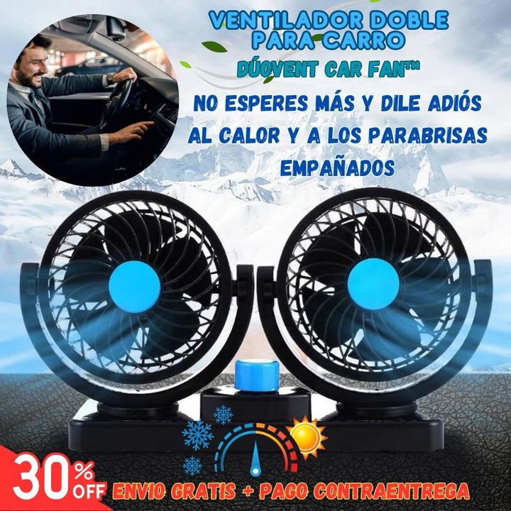 Ventilador doble para carro DúoVent Car Fan™ 🚗💨