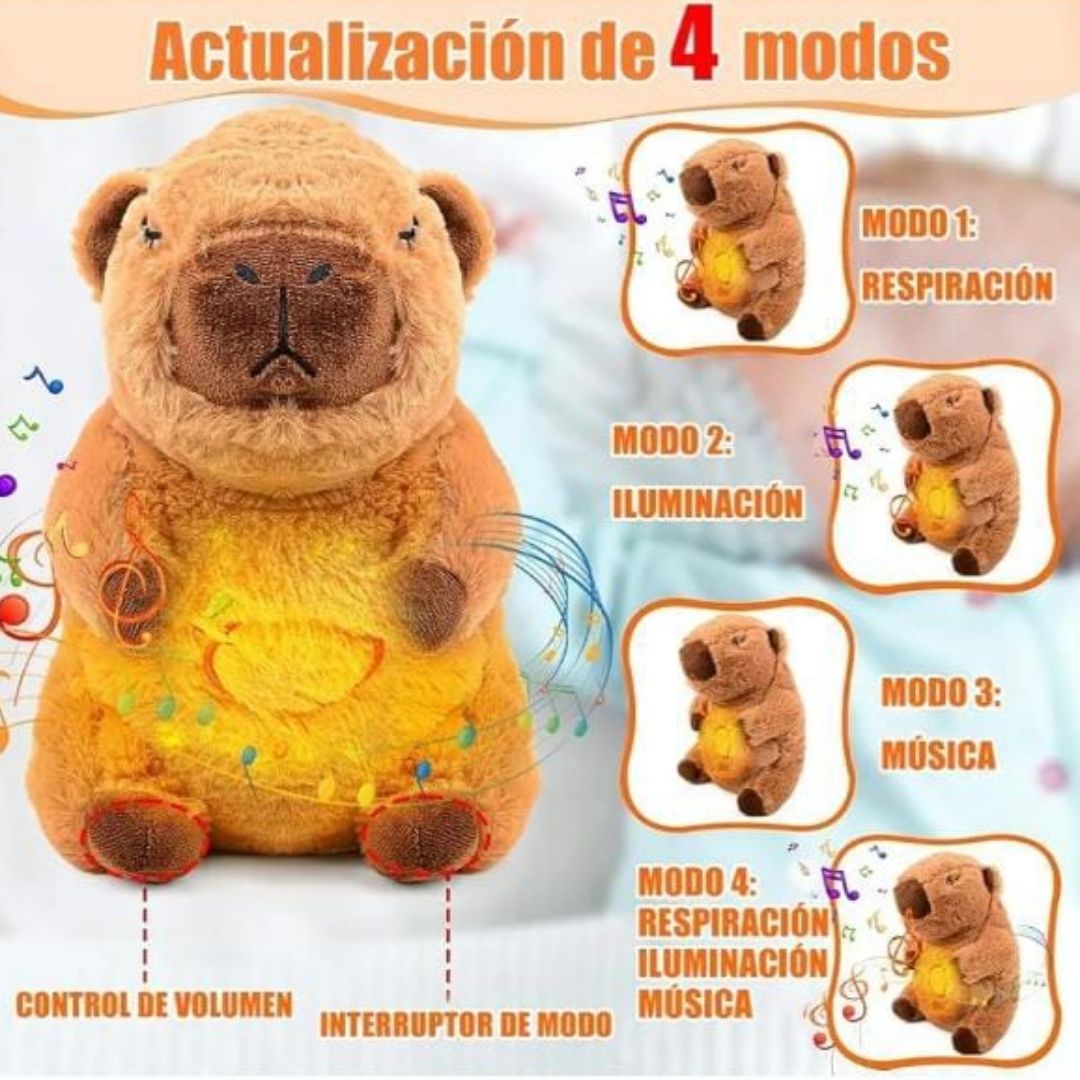 Capibara Plush™ Que Respira – Sueños Tranquilos para tu Bebé 💤