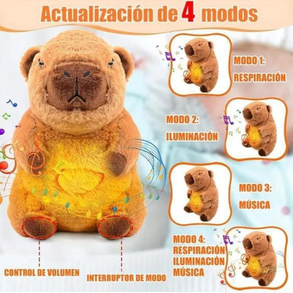 Capibara Plush™ Que Respira – Sueños Tranquilos para tu Bebé 💤