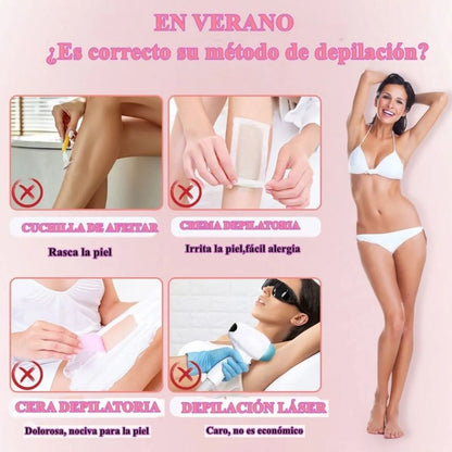 Depiladora Eléctrica Femenina 4 en 1 Gemei GM-3074 – Nariz, Cejas, Cuerpo y Rostro 💖✨