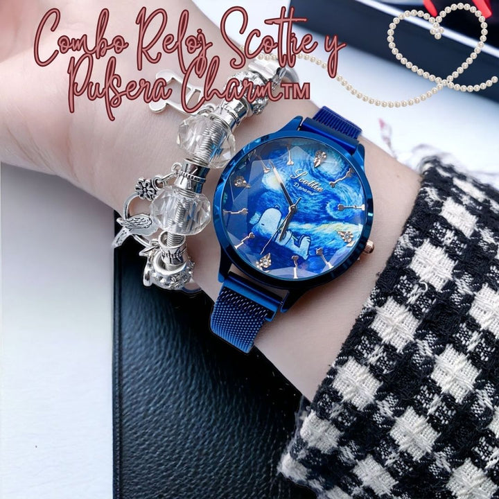 Combo Reloj Scottie y Pulsera Charm™ 🎁⏰