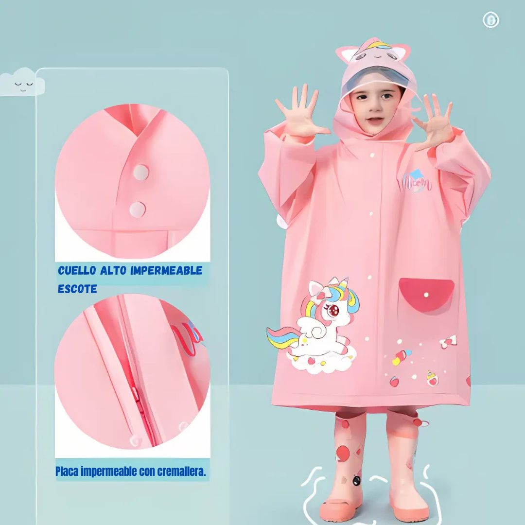 Impermeable Reflectante Infantil RainPro™ 🧥✨