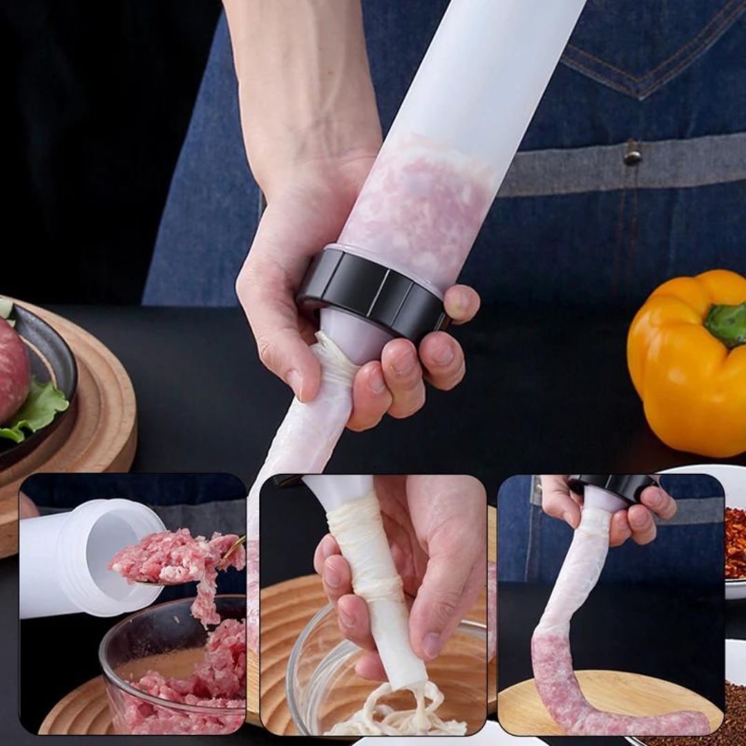 Embutidora de Salchichas 3 en 1 - SazónPerfect™  🍖🌭