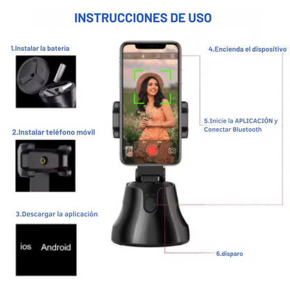 Soporte Inteligente 360 Pro™ - Seguimiento Facial y Objetos 📱✨