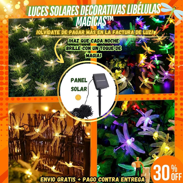 Luces Solares Decorativas - Libélulas Mágicas™ ✨🌿