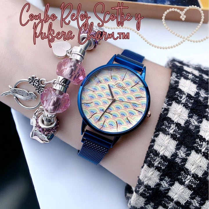 Combo Reloj Scottie y Pulsera Charm™ 🎁⏰