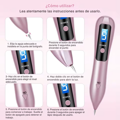 Pluma Estética de Precisión para Manchas y Lunares – Tecnología de Plasma 🔬✨