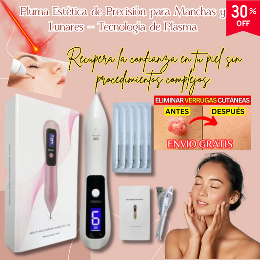 Pluma Estética de Precisión para Manchas y Lunares – Tecnología de Plasma 🔬✨