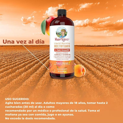 Multivitamina Para El Crecimiento Del Cabello - maryruth's™ x 887 ml 💇‍♀️