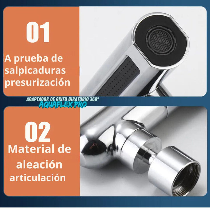 Adaptador de Grifo Giratorio 360 AquaFlex Pro™ 🚿💧