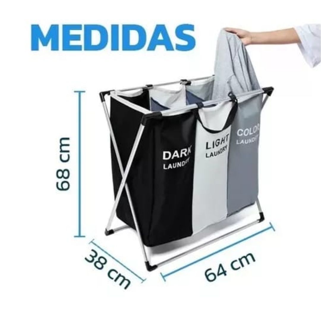 Cesta de Ropa Multifuncional 3 en 1 - OrganizeX™ 🧺✨