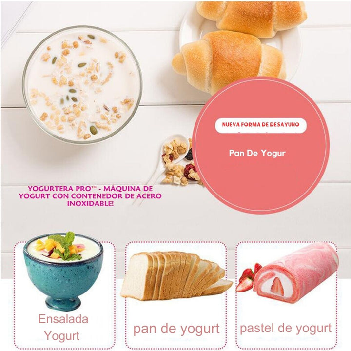 Yogurtera Pro™ 🥄🍶 - Máquina de Yogurt con Contenedor de Acero Inoxidable