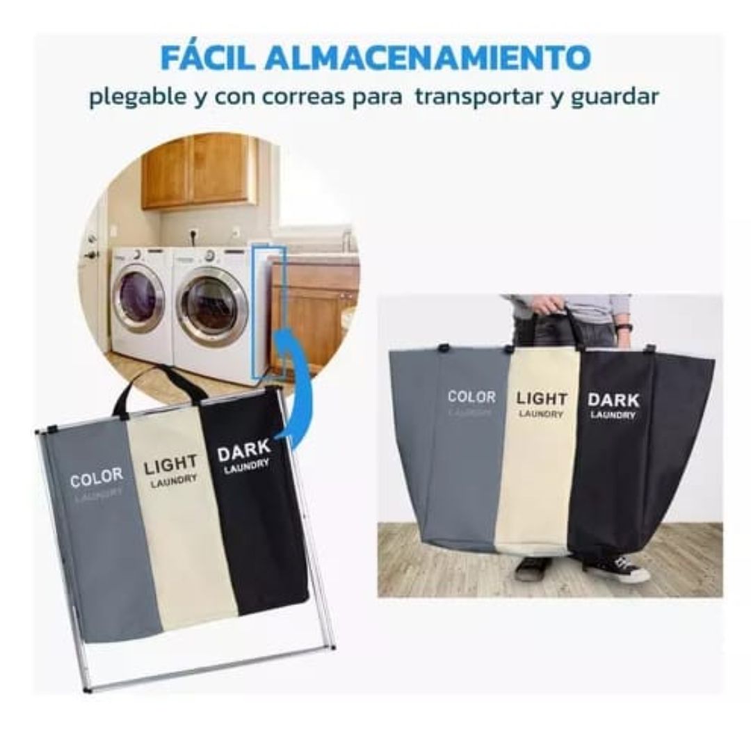Cesta de Ropa Multifuncional 3 en 1 - OrganizeX™ 🧺✨