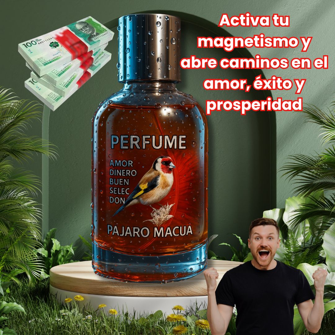 Perfume Pájaro Macua™ – Esencia Mística de Atracción y Energía 🔮