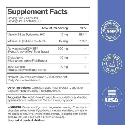 MENO Equilibrio Natural™ – Suplemento Diario Sin Hormonas para la Menopausia x 60 cápsulas 🌿🧘‍♀️