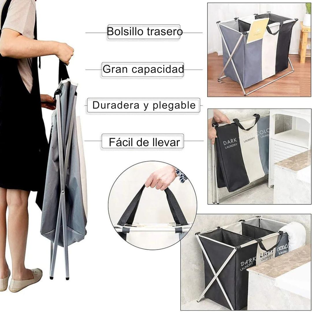 Cesta de Ropa Multifuncional 3 en 1 - OrganizeX™ 🧺✨