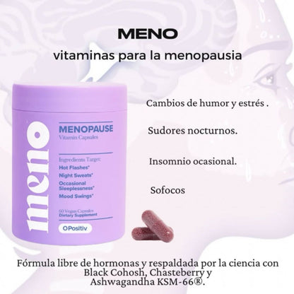 MENO Equilibrio Natural™ – Suplemento Diario Sin Hormonas para la Menopausia x 60 cápsulas 🌿🧘‍♀️