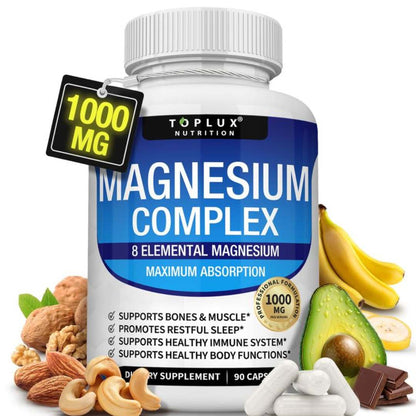 Magnesium Complex™ 1000 mg – 90 cápsulas | Energía, descanso y recuperación 💊