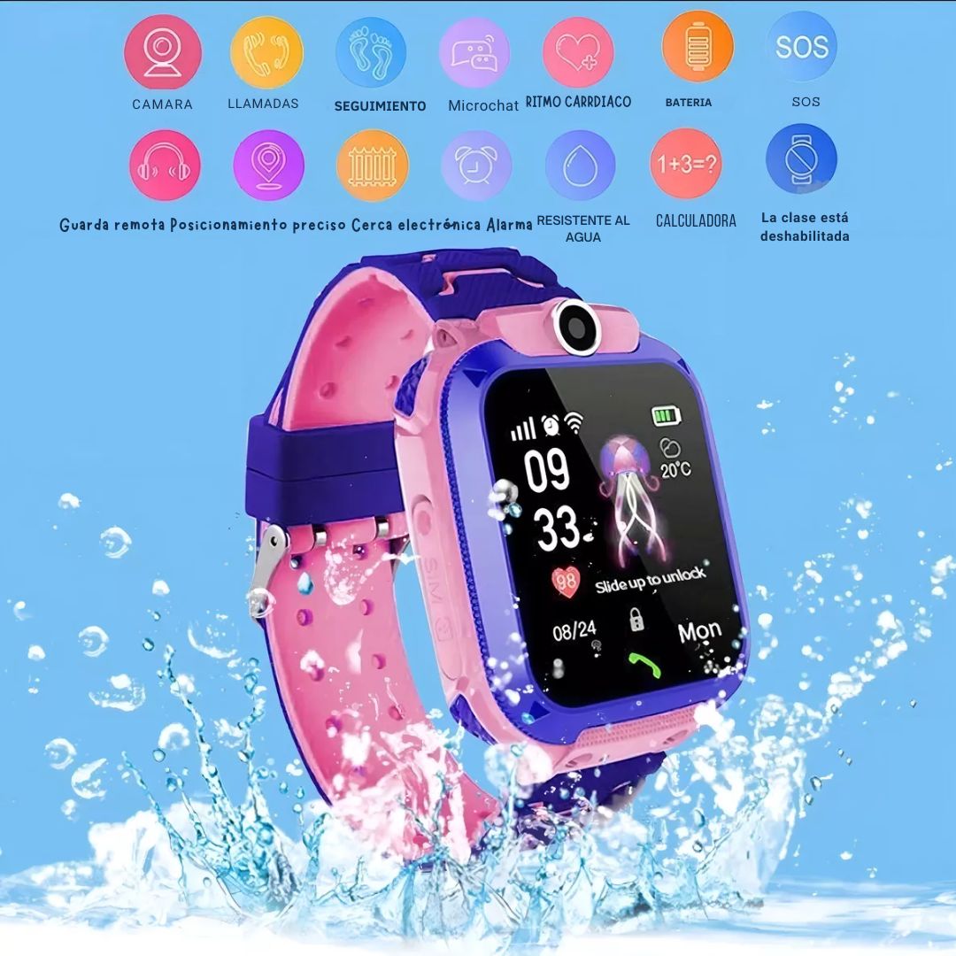 SmartKids Q12™ - Reloj Inteligente con GPS y Llamada SOS ⌚📍