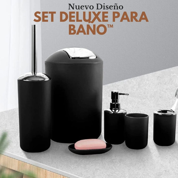 Set Deluxe para Baño™ JUEGO DE ACCESORIOS PARA EL BAÑO 6 PIEZA