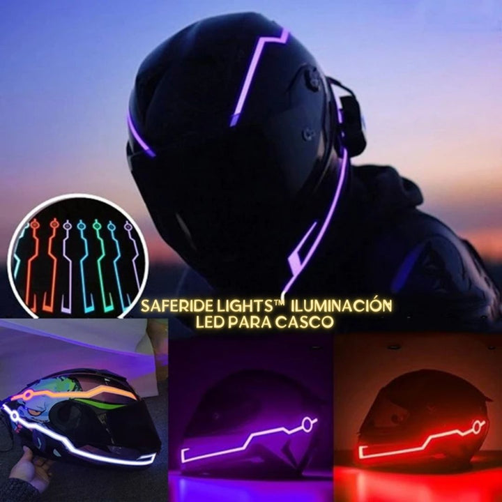 Iluminación LED para Casco - SafeRide Lights™ 💡🛵