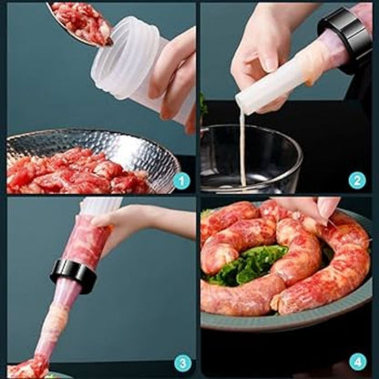 Embutidora de Salchichas 3 en 1 - SazónPerfect™  🍖🌭
