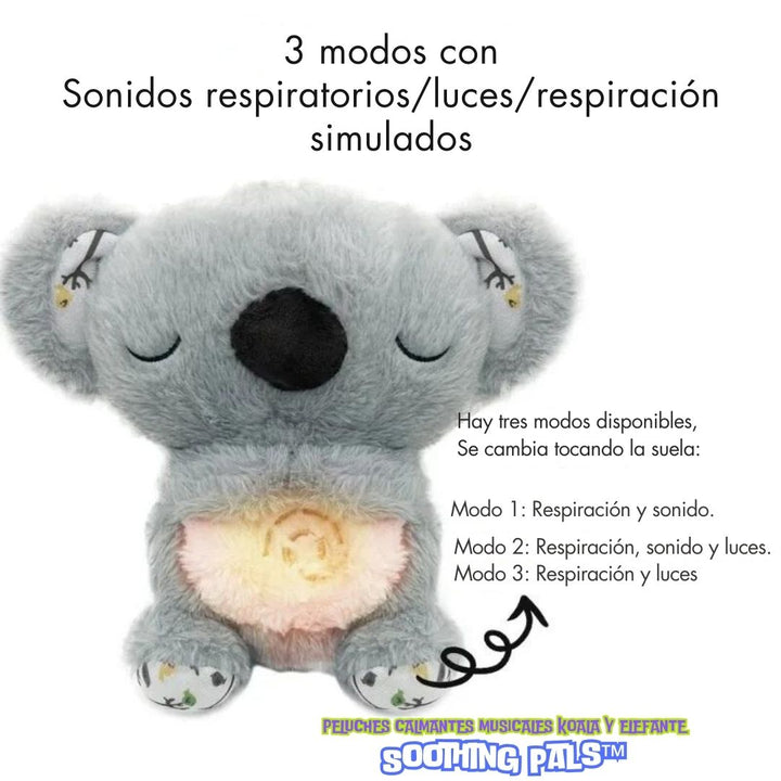 Peluches Calmantes Musicales Koala & Elefante - Soothing Pals™ 🐨🐘