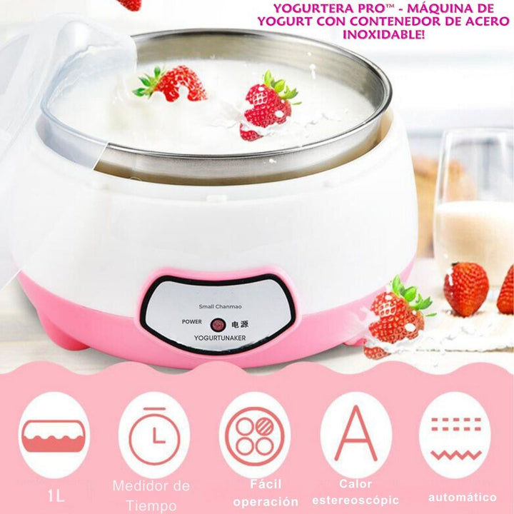 Yogurtera Pro™ 🥄🍶 - Máquina de Yogurt con Contenedor de Acero Inoxidable