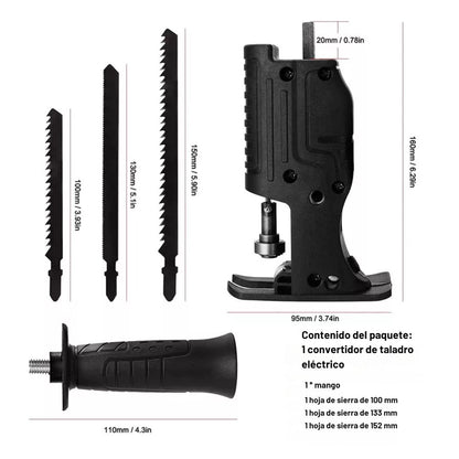 Convertidor de Taladro a Sierra Caladora Pro™ 🔧🪚