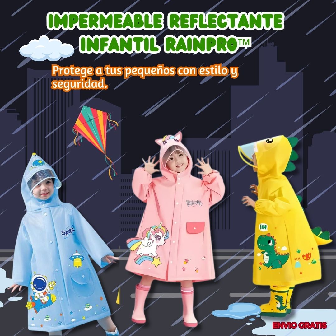 Impermeable Reflectante Infantil RainPro™ 🧥✨