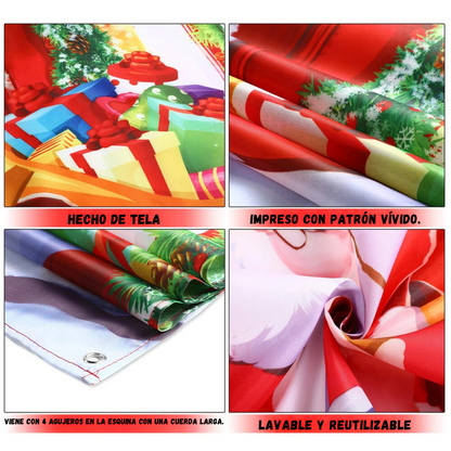 Funda Navideña Decorativa para Puerta - Holiday Door™ 🎅🎄