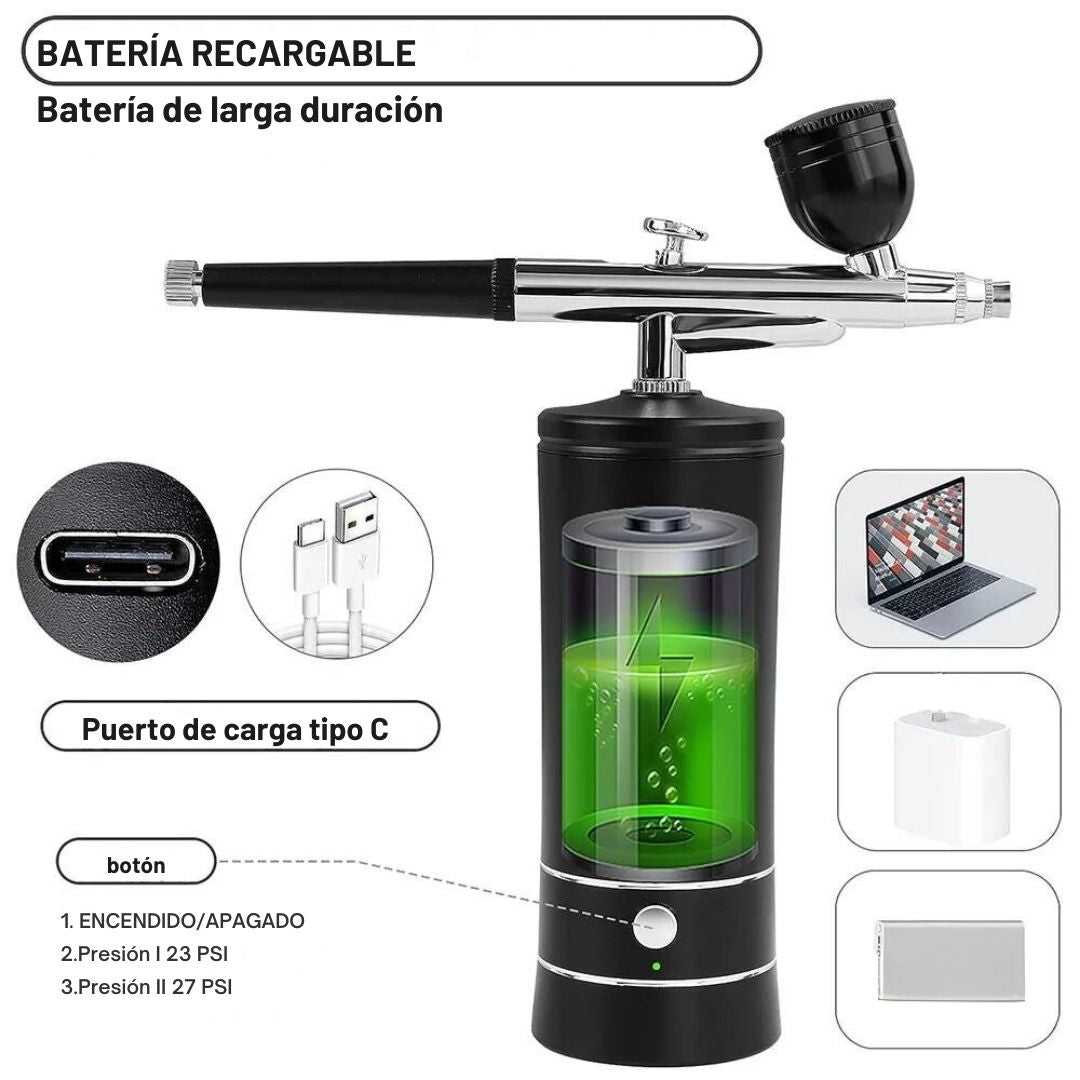 Aerógrafo Portátil Pro - AirCraft Plus™ 🎨💨