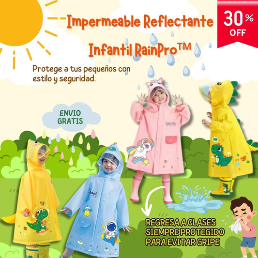 Impermeable Reflectante Infantil RainPro™ 🧥✨