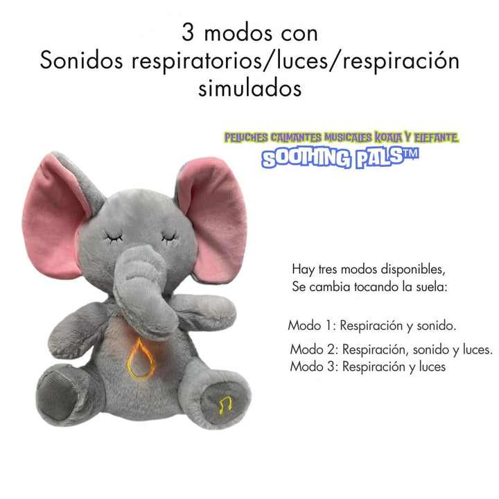 Peluches Calmantes Musicales Koala & Elefante - Soothing Pals™ 🐨🐘