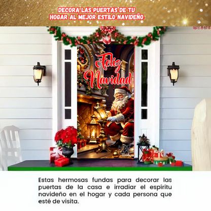 Funda Navideña Decorativa para Puerta - Holiday Door™ 🎅🎄